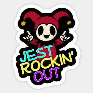 Rockin' Cute Jester Sticker